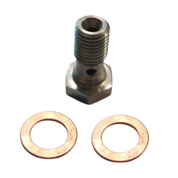 ATORSE® 304 Stainless Steel Brake Fitting - Banjo Bolt M10X1.25 L20Mm